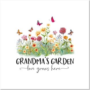 Grandma's Garden Love Grows Here Posters and Art